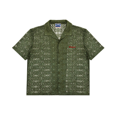 Lace Barong Americano Button Up