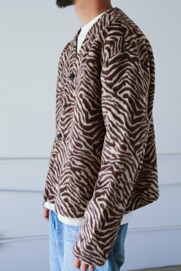 Wool Zebra Cardigan