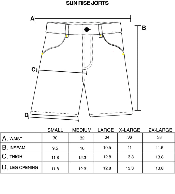 Sunrise Pinstripe Jorts